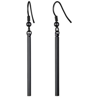 FindChic Oorbellen met lange steel, hypoallergene vergulde roestvrijstalen oorbellen met staven voor vrouwen, meisjes, eenvoudige en rechte minimalistische oorbellen in vorm FindChic Oorbellen met lange steel, hypoallergene vergulde roestvrijstalen oorbellen met staven voor vrouwen, meisjes, eenvoudige en rechte minimalistische oorbellen in vorm