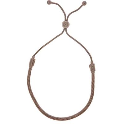 PANDORA Moments-slangenketting armband met schuifsluiting 28 cm, Metaal, Kubieke zirkonia PANDORA Moments-slangenketting armband met schuifsluiting 28 cm, Metaal, Kubieke zirkonia