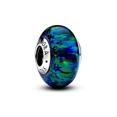 PANDORA Moments groene bedel van sterling zilver, compatibel met Moments armbanden, 791691C04 PANDORA Moments groene bedel van sterling zilver, compatibel met Moments armbanden, 791691C04