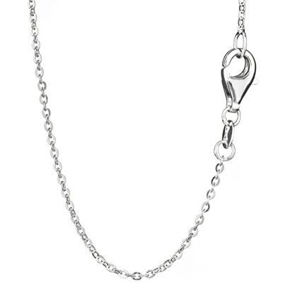 NKlaus ankerketting 925 zilver 80cm plat gelamineerd breedte: 0,8mm dames ketting 5289 NKlaus ankerketting 925 zilver 80cm plat gelamineerd breedte: 0,8mm dames ketting 5289