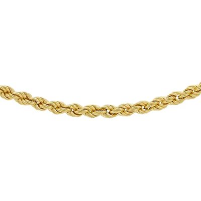 CARISSIMA Halsketting met touw – 9 karaat geelgoud – 375/1000, 51 cm/2 mm, email CARISSIMA Halsketting met touw – 9 karaat geelgoud – 375/1000, 51 cm/2 mm, email