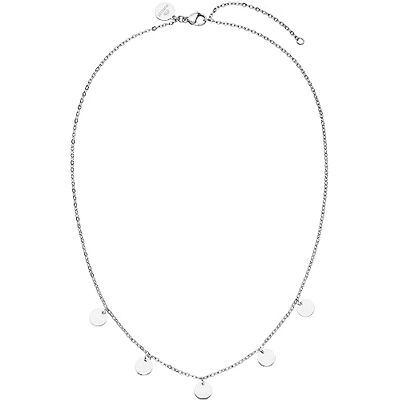 Purelei ® Kalea damesketting van roestvrij staal (goud, zilver en roségoud), met hanger (40-45 cm lengte, verstelbaar) sieraden waterdicht (zilver) Purelei ® Kalea damesketting van roestvrij staal (goud, zilver en roségoud), met hanger (40-45 cm lengte, verstelbaar) sieraden waterdicht (zilver)