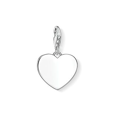 Thomas Sabo 925 sterling zilver dames bedel met hart één maat sterling zilver geen edelsteen, One Size, sterling zilver, Geen edelsteen Thomas Sabo 925 sterling zilver dames bedel met hart één maat sterling zilver geen edelsteen, One Size, sterling zilver, Geen edelsteen