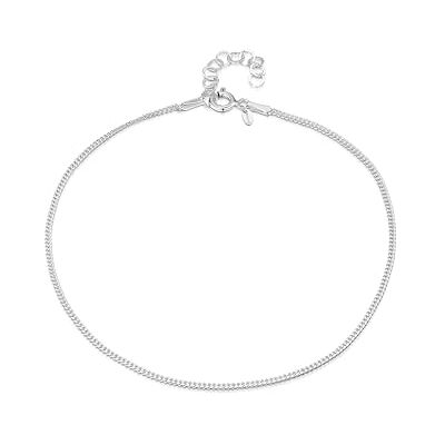 Amberta Sieraden Echt 925 Sterling Zilver Enkelband Gourmet Enkelbandje voor Vrouwen Lengte: 22+4 cm Verstelbare Amberta Sieraden Echt 925 Sterling Zilver Enkelband Gourmet Enkelbandje voor Vrouwen Lengte: 22+4 cm Verstelbare