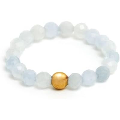 BERGERLIN Echte natuurstenen ring met gouden parel, ring voor dames en heren, met echtheidscertificaat, Steen, Natuursteen BERGERLIN Echte natuurstenen ring met gouden parel, ring voor dames en heren, met echtheidscertificaat, Steen, Natuursteen
