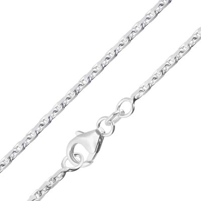 trendor Collier pour homme en argent 925, chaîne ancre diamantée 45 cm Collier intemporel pour femmes et hommes, bijou en argent sterling, accessoire de mode trendor Collier pour homme en argent 925, chaîne ancre diamantée 45 cm Collier intemporel pour femmes et hommes, bijou en argent sterling, accessoire de mode