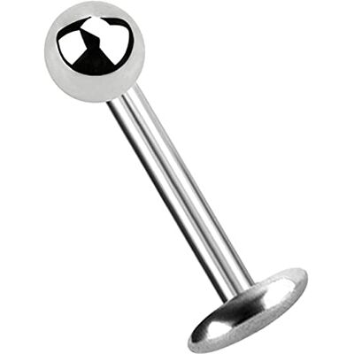 Modern Nature Piercing-Schmuck Titanium labret piercing 5 mm plaat dikte 1,6 mm titanium bal 4 mm, Titanium Modern Nature Piercing-Schmuck Titanium labret piercing 5 mm plaat dikte 1,6 mm titanium bal 4 mm, Titanium