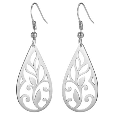 Belachick Mooie oorstekers voor dames, bladvormige sieraden, retro druppelvormige oorbellen voor dames Belachick Mooie oorstekers voor dames, bladvormige sieraden, retro druppelvormige oorbellen voor dames