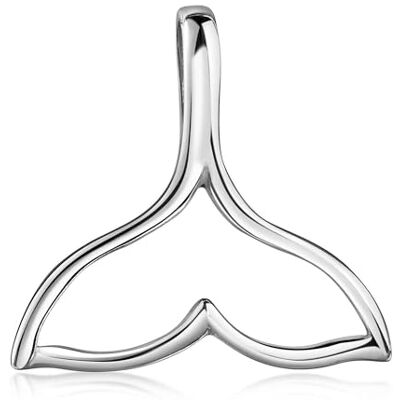 MATERIA by Matthias Wagner Dameshanger in de vorm van een walvisvin van 925 zilver, met ketting naar keuze, Zilver Stof zilverkleurig MATERIA by Matthias Wagner Dameshanger in de vorm van een walvisvin van 925 zilver, met ketting naar keuze, Zilver Stof zilverkleurig