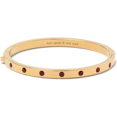 Kate Spade New York geplaatst in metalen stenen scharnierende armband, Ruby Kate Spade New York geplaatst in metalen stenen scharnierende armband, Ruby