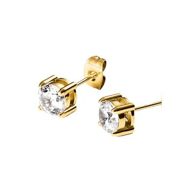 Purelei ® Pristine Oorbellen Tijdloze oorbellen met 6 mm zirkonia in goud, zilver en roségoud, Roestvrij staal, Abalone Purelei ® Pristine Oorbellen Tijdloze oorbellen met 6 mm zirkonia in goud, zilver en roségoud, Roestvrij staal, Abalone