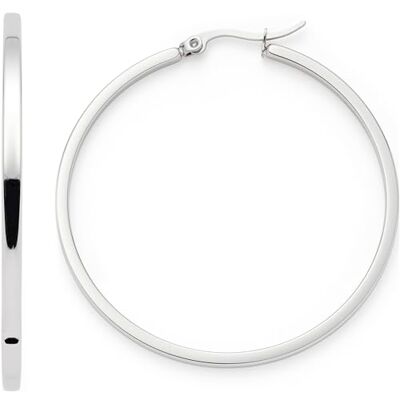 JEWELS BY LEONARDO Leonardo Jewels Creole Marli 023575 paar creolen, roestvrij staal, zilverkleurig, 5 cm diameter, scharniersluiting, cadeau, sieraden, eine grösse, roestvrij staal, geen edelsteen, rvs, Geen edelsteen JEWELS BY LEONARDO Leonardo Jewels Creole Marli 023575 paar creolen, roestvrij staal, zilverkleurig, 5 cm diameter, scharniersluiting, cadeau, sieraden, eine grösse, roestvrij staal, geen edelsteen, rvs, Geen edelsteen