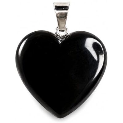 Felicidade Hartvormige hanger van natuurlijke onyx, damessieraad van zwarte steen, geraffineerde hartketting, chique stijl, symbolische talisman en cadeau-idee zonder ketting Felicidade Hartvormige hanger van natuurlijke onyx, damessieraad van zwarte steen, geraffineerde hartketting, chique stijl, symbolische talisman en cadeau-idee zonder ketting