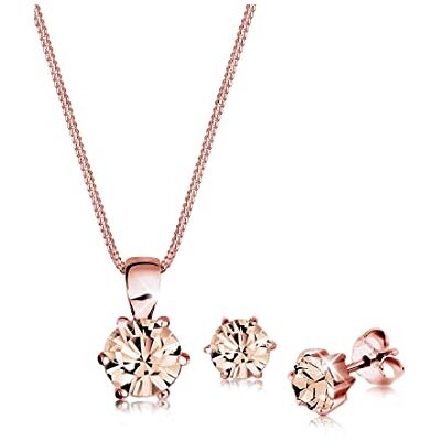 Elli Damessieradenset met kristallen 45 cm lang, 45, facetgeslepen, kristal Elli Damessieradenset met kristallen 45 cm lang, 45, facetgeslepen, kristal