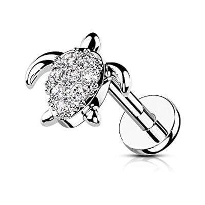 BlackAmazement 316L roestvrij staal labret monroe tragus helix oorbellen schildpad scholdkroot 6mm 8mm zirkonia CZ roségoud zilver dames, roestvrij staal, zirkonia BlackAmazement 316L roestvrij staal labret monroe tragus helix oorbellen schildpad scholdkroot 6mm 8mm zirkonia CZ roségoud zilver dames, roestvrij staal, zirkonia