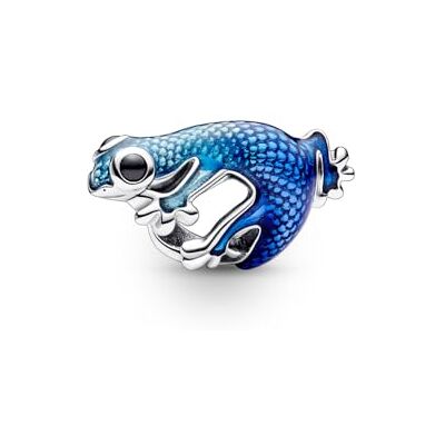 PANDORA Moments metallic blauwe Gecko bedel van sterling zilver, compatibele Moments Armbanden, 792701C01 PANDORA Moments metallic blauwe Gecko bedel van sterling zilver, compatibele Moments Armbanden, 792701C01