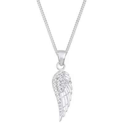 Elli Halsketting Dames Hanger met Vleugel met Kristallen in 925 Sterling Zilver Elli Halsketting Dames Hanger met Vleugel met Kristallen in 925 Sterling Zilver