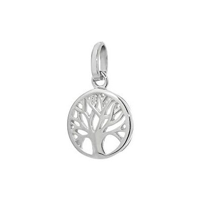 NKlaus levensboom hanger Ø 10 mm geelgoud 33, 585 of 925 sterling zilver voor dames, levensboom NKlaus levensboom hanger Ø 10 mm geelgoud 33, 585 of 925 sterling zilver voor dames, levensboom