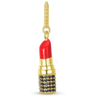 ZUOHUI 14 karaat vergulde 925 sterling zilveren lippenstifthanger voor dames veelzijdige parel voor armbanden en halskettingen trendy cadeau voor verjaardagen, Moederdag en bruiloft ZUOHUI 14 karaat vergulde 925 sterling zilveren lippenstifthanger voor dames veelzijdige parel voor armbanden en halskettingen trendy cadeau voor verjaardagen, Moederdag en bruiloft