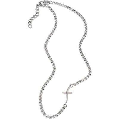 BREIL Halsketting van staal voor heren, model B.X, zilver., Staallegering BREIL Halsketting van staal voor heren, model B.X, zilver., Staallegering