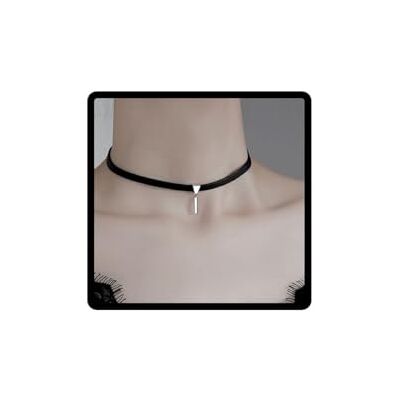 Carufin Sexy zwarte lederen choker ketting kristal sleutelbeen ketting verstelbare sieraden voor vrouwen meisjes kristal, Leer, Kristal Carufin Sexy zwarte lederen choker ketting kristal sleutelbeen ketting verstelbare sieraden voor vrouwen meisjes kristal, Leer, Kristal