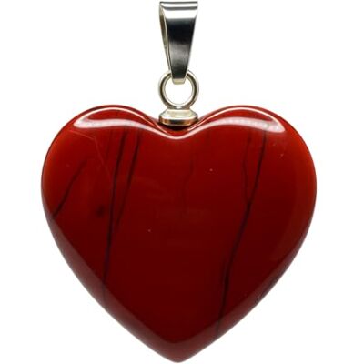 Felicidade Hanger hart van rode jaspis, halfedelsteen, energetisch en natuurlijk sieraad, 4 cm, steen, rode jaspis, Steen, Rode jaspis Felicidade Hanger hart van rode jaspis, halfedelsteen, energetisch en natuurlijk sieraad, 4 cm, steen, rode jaspis, Steen, Rode jaspis