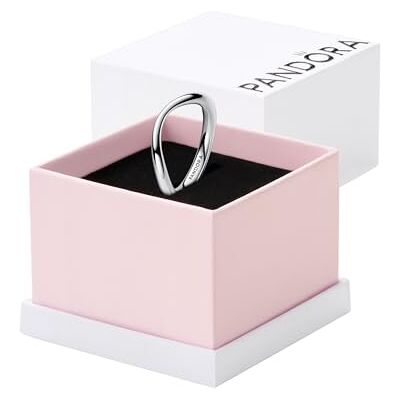 PANDORA Moments witte glanzende roze halsketting van sterling zilver met prachtige parels, maat 45 cm, 393206C01-45 PANDORA Moments witte glanzende roze halsketting van sterling zilver met prachtige parels, maat 45 cm, 393206C01-45