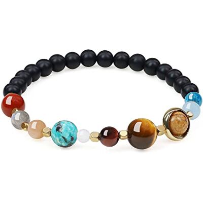 COAI Zonnestelsel Star Keeper Stenen Mannen Armband voor Vrouwen Zwart Cod. -615-1 Koraal Onyx, Koraal, Onyx COAI Zonnestelsel Star Keeper Stenen Mannen Armband voor Vrouwen Zwart Cod. -615-1 Koraal Onyx, Koraal, Onyx