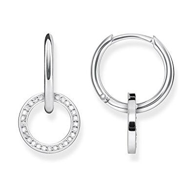 Thomas Sabo Creolen voor dames, Roségoud, zilver, Zirkonia Thomas Sabo Creolen voor dames, Roségoud, zilver, Zirkonia