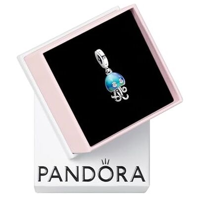 PANDORA Kleurrijke Qualle bedelhangers van sterling zilver met zirkonia Moments Collection, compatibele Moments Armbanden, 792704C01 PANDORA Kleurrijke Qualle bedelhangers van sterling zilver met zirkonia Moments Collection, compatibele Moments Armbanden, 792704C01