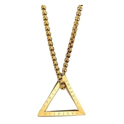 Hmsanase Halsketting hanger ketting heren dames sieraden vintage driehoek hanger heren Hmsanase Halsketting hanger ketting heren dames sieraden vintage driehoek hanger heren