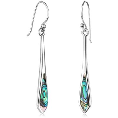 MATERIA by Matthias Wagner Parelmoer oorbellen 925 zilver met abalone steen SO-158 groen, zilverzilver parelmoer, Zilver MATERIA by Matthias Wagner Parelmoer oorbellen 925 zilver met abalone steen SO-158 groen, zilverzilver parelmoer, Zilver