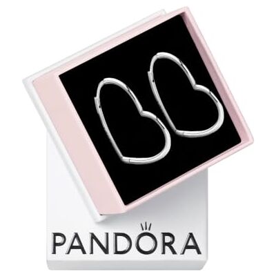 PANDORA Créoles en forme de cœur asymétrique PANDORA Créoles en forme de cœur asymétrique