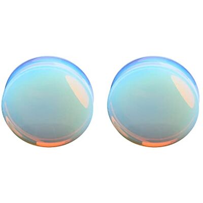 Decentraland Opaal piercing sieraden set met dubbele spreider 5-25mm, Opaal, Geen edelsteen Decentraland Opaal piercing sieraden set met dubbele spreider 5-25mm, Opaal, Geen edelsteen