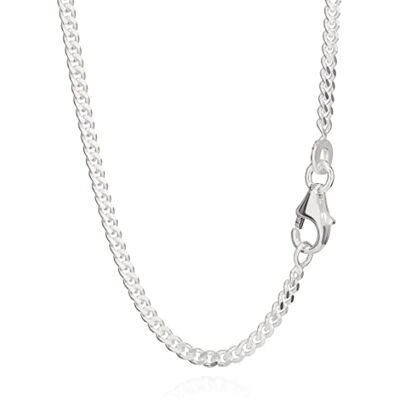 NKlaus Pantserketting van echt 925 zilver, 2,0 mm breed, sterling zilver Hoogwaardige sterling zilveren ketting voor dames en heren NKlaus Pantserketting van echt 925 zilver, 2,0 mm breed, sterling zilver Hoogwaardige sterling zilveren ketting voor dames en heren