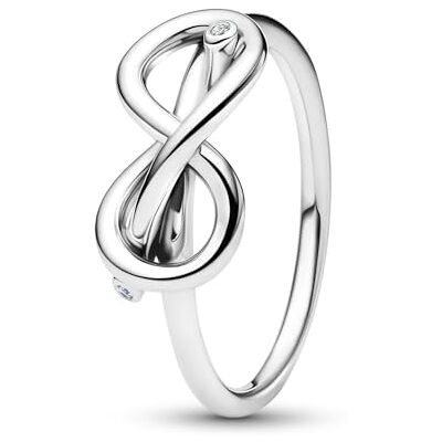 PANDORA Damesring 925 sterling zilver 193759C01-58 58, Sterling zilver, Zirkonia PANDORA Damesring 925 sterling zilver 193759C01-58 58, Sterling zilver, Zirkonia