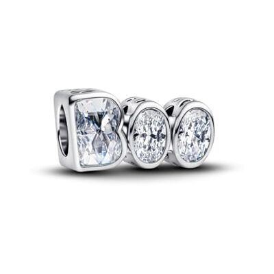 PANDORA Moments Boo 794060C01 Lichtgevende bedel van sterling zilver en zirkonia, compatibel met Moments PANDORA Moments Boo 794060C01 Lichtgevende bedel van sterling zilver en zirkonia, compatibel met Moments