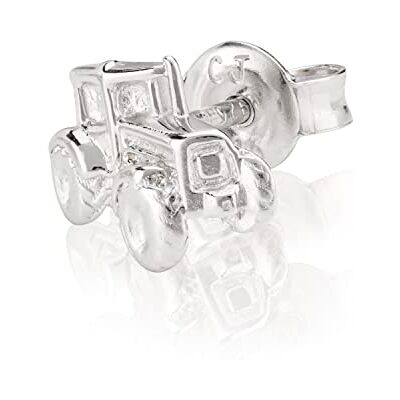 NKlaus 925 sterling zilveren oorstekers tractor 10x7mm unisex 3766 sterling zilveren oorbellen, sterling zilver NKlaus 925 sterling zilveren oorstekers tractor 10x7mm unisex 3766 sterling zilveren oorbellen, sterling zilver