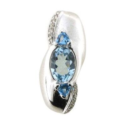 Reflection 692412901500 – halsketting zilver 925/1000 – 7,2 g – blauwe topaas, topaas, topaas Reflection 692412901500 – halsketting zilver 925/1000 – 7,2 g – blauwe topaas, topaas, topaas