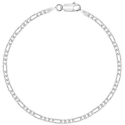 Planetys Armband zilver 925/1000, gerhodineerd, figaro mesh (1+3), 2,5 mm, Zilver, Zonder steen Planetys Armband zilver 925/1000, gerhodineerd, figaro mesh (1+3), 2,5 mm, Zilver, Zonder steen