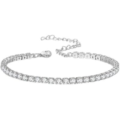 Cubahop Set van 3 kristallen enkelbandjes met strass voor dames en meisjes Cubahop Set van 3 kristallen enkelbandjes met strass voor dames en meisjes