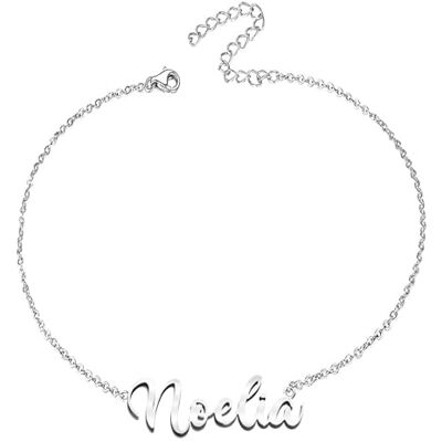 various Diverse armbanden van roestvrij staal met zilveren naamhanger, cadeau voor vrouwen, moeders, dochters, koppels, beste vriendin various Diverse armbanden van roestvrij staal met zilveren naamhanger, cadeau voor vrouwen, moeders, dochters, koppels, beste vriendin