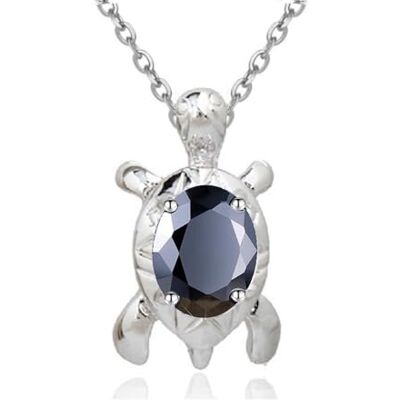 Crystalline Azuria Halsketting met hanger schildpad, zirkonia, 18 karaat, witverguld, sieraden voor dames en meisjes, Kristal, Kristal Crystalline Azuria Halsketting met hanger schildpad, zirkonia, 18 karaat, witverguld, sieraden voor dames en meisjes, Kristal, Kristal