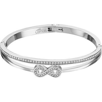 Lotus LS2088-2/2 Bliss damesarmband 316L roestvrij staal oneindigheid 67 mm No aplica, roestvrij staal, blauwe zirkonia Lotus LS2088-2/2 Bliss damesarmband 316L roestvrij staal oneindigheid 67 mm No aplica, roestvrij staal, blauwe zirkonia