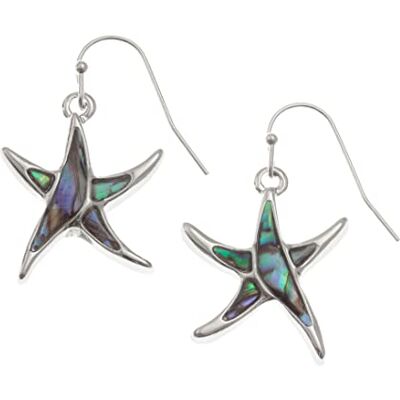 Kiara Jewellery Oorbellen met abalone schelpen, hypoallergeen, messing, abalone parelmoer, messing, abalone parelmoer Kiara Jewellery Oorbellen met abalone schelpen, hypoallergeen, messing, abalone parelmoer, messing, abalone parelmoer