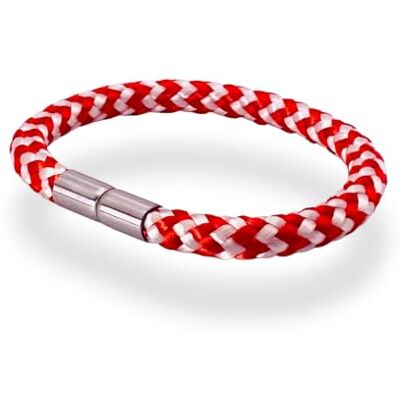 ZISANO Zeiltouw armband, 6 maten, voetbalfanarmband, voor je team, fanartikel, L, polyester ZISANO Zeiltouw armband, 6 maten, voetbalfanarmband, voor je team, fanartikel, L, polyester