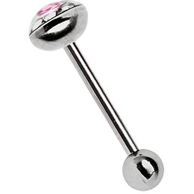 Modern Nature Piercing-Schmuck Piercing oor piercing staal 1,6 mm met plaat 7 mm x 4 mm, gelegeerd staal Modern Nature Piercing-Schmuck Piercing oor piercing staal 1,6 mm met plaat 7 mm x 4 mm, gelegeerd staal