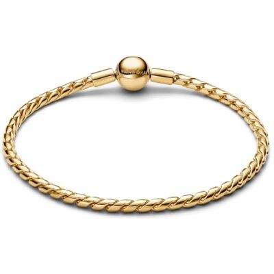 PANDORA Moments 564028C00-18 sterling zilveren ketting armband met ronde vleugels 14 karaat vergulde legering Moments 18 cm PANDORA Moments 564028C00-18 sterling zilveren ketting armband met ronde vleugels 14 karaat vergulde legering Moments 18 cm
