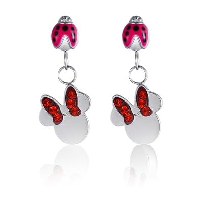 Disney Oorbellen Lucky Minnie Stainless Steel Collection, Unico, roestvrij staal, Swarovski, Unico, roestvrij staal, Swarovski Disney Oorbellen Lucky Minnie Stainless Steel Collection, Unico, roestvrij staal, Swarovski, Unico, roestvrij staal, Swarovski