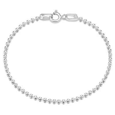 Amberta ® Sieraden Armband – ketting zilver 925/1000 – kogelketting – breedte 2 mm – lengte 18 19 cm Amberta ® Sieraden Armband – ketting zilver 925/1000 – kogelketting – breedte 2 mm – lengte 18 19 cm
